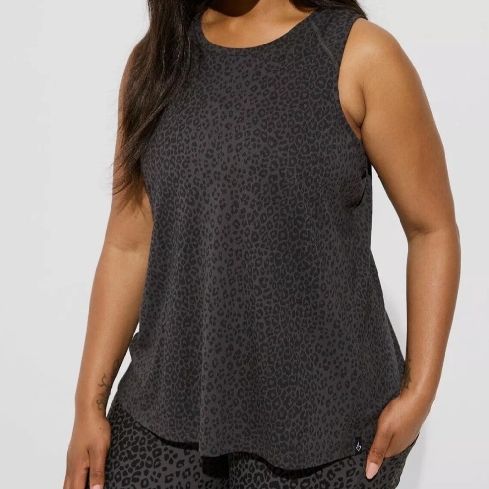 Happy Camper Performance Cotton High Neck Active Tank